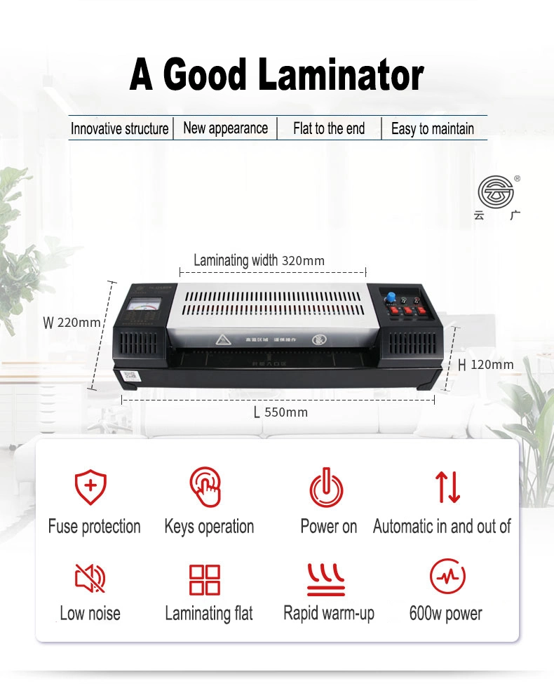 Laminating Machine for A3/A4 Paper Hot Laminating/Cold Laminating