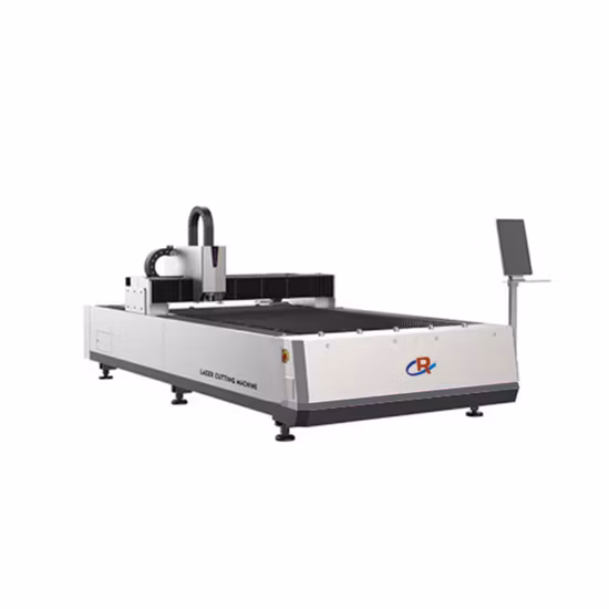 Venta al por mayor de potencia 1500W 2000W 4000W 6000W Máquina de corte por láser de fibra para gabinete de metal CNC Máquina de corte de metal Mesa única abierta